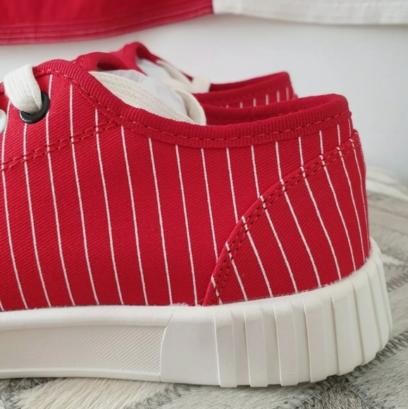 Good News Shoes Unisex Hurler Baseball Stripe Canvas Low-Tops Sneakers UK 4 37 - Picture 2 of 12